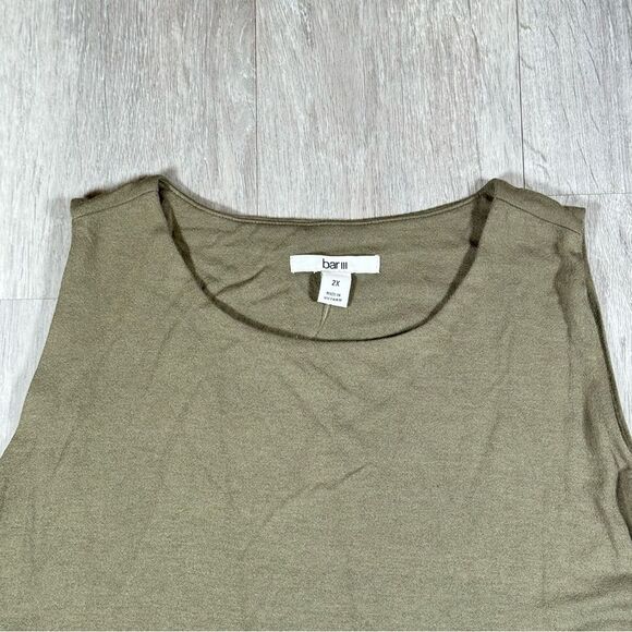 Sleeveless Olive Green Bodysuit - Picture 2 of 3